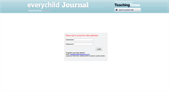 Desktop Screenshot of everychildjournal.teachingtimes.com